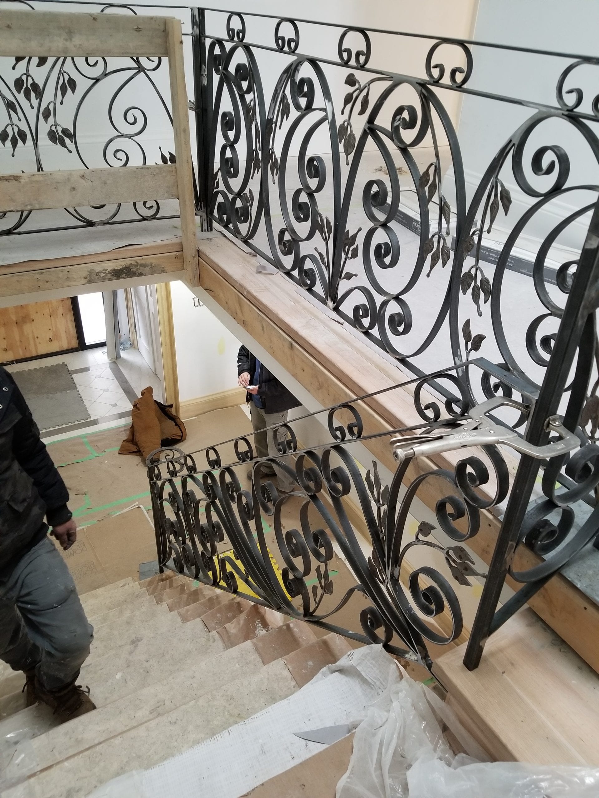 00348 Indoor Wrought Iron Railings toronto-SmithMetalWorks.ca