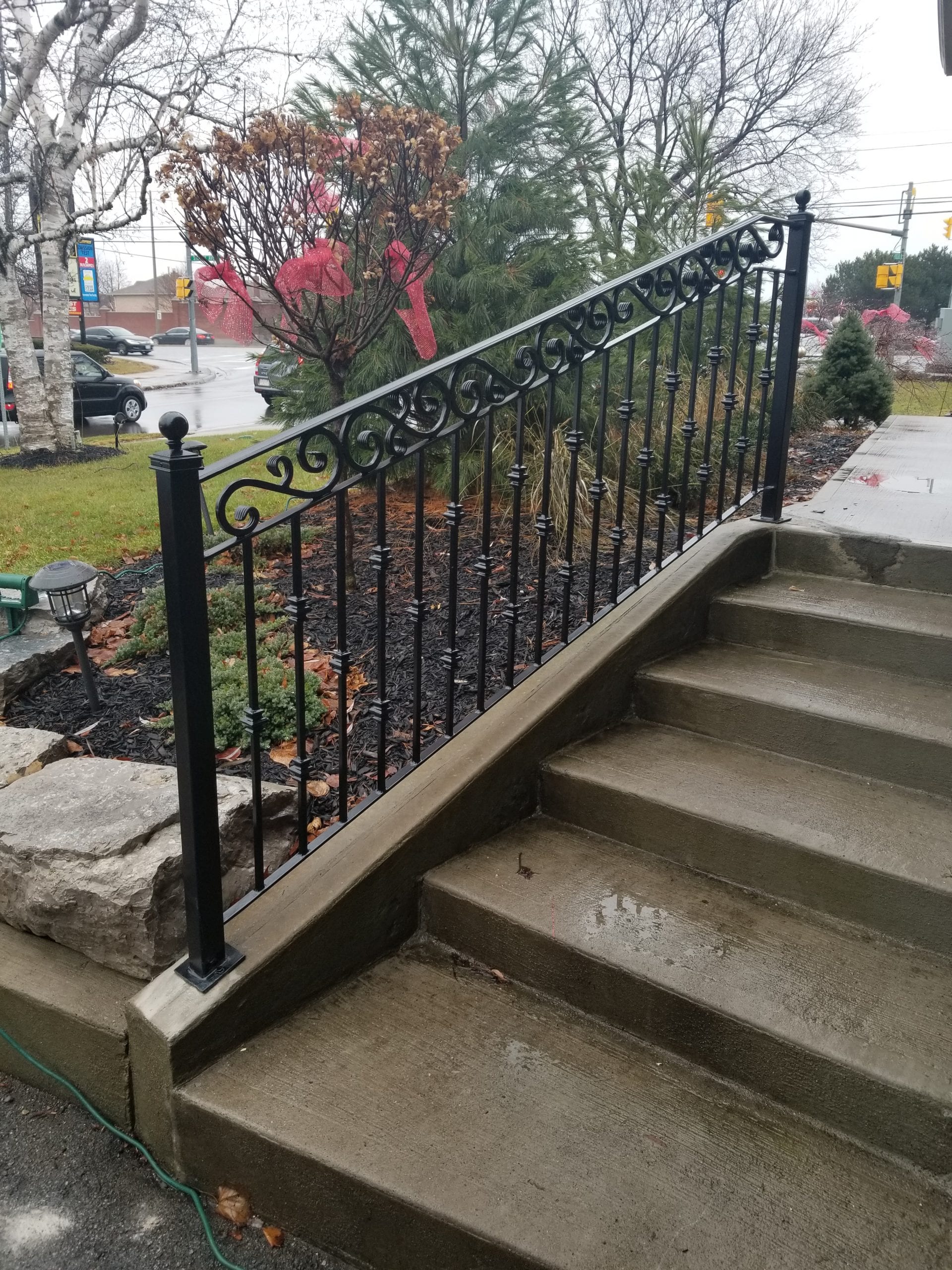 00857 Outdoor Modern Railings Richmond Hill-SmithMetalWorks.ca